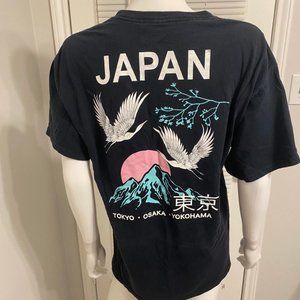 Mad Engine Japan Black T-Shirt Sz L